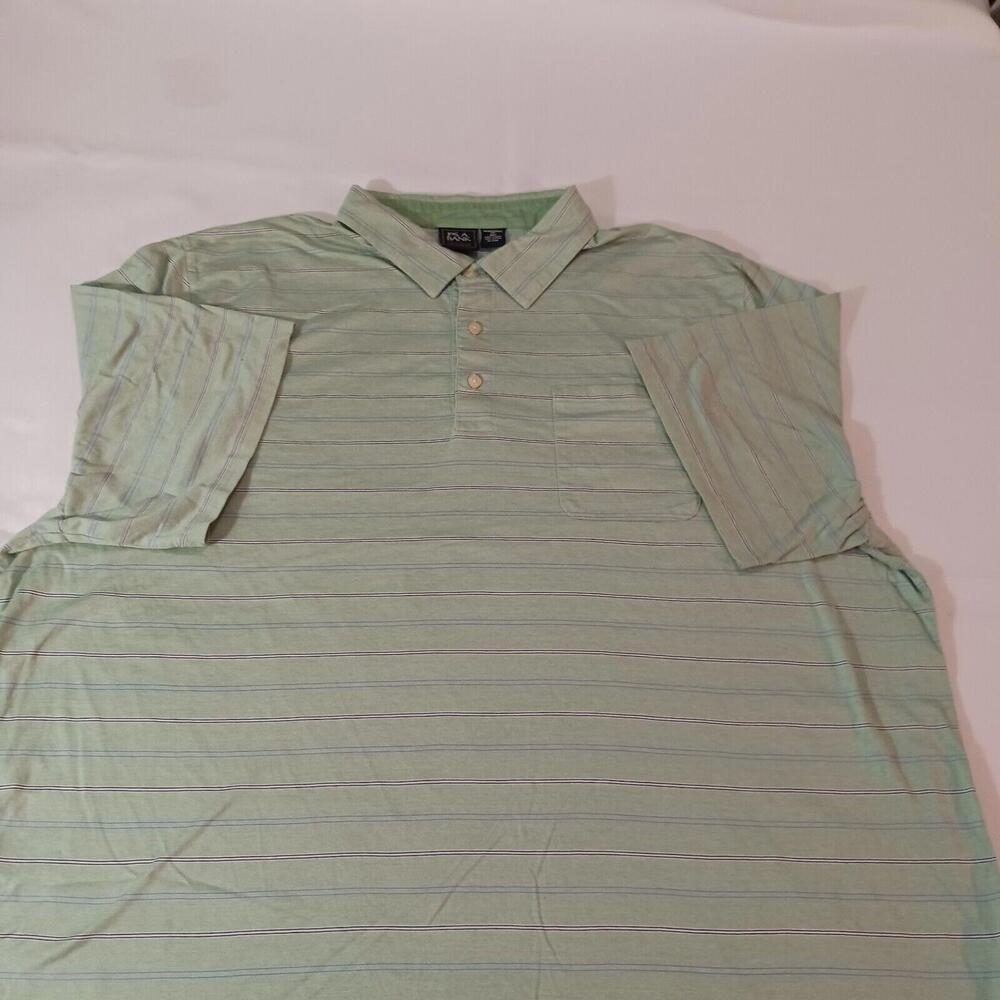 Jos A Bank Traditional Fit Men Green Stripes Short Sleeve Cotton Polo Shirt 4XLT - Picture 9 of 14